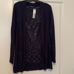 Adelle Two Pocket Pointelle Cardigan